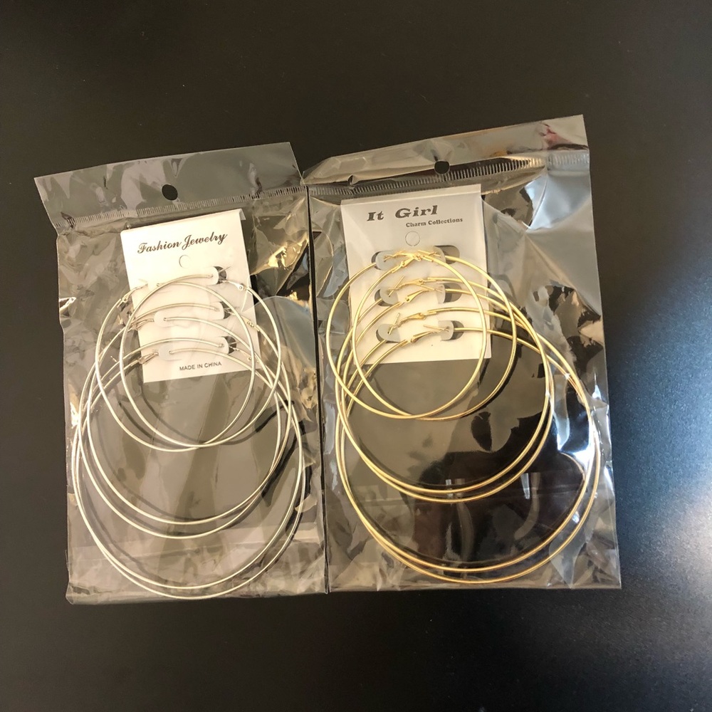 Hoop earrings bundle